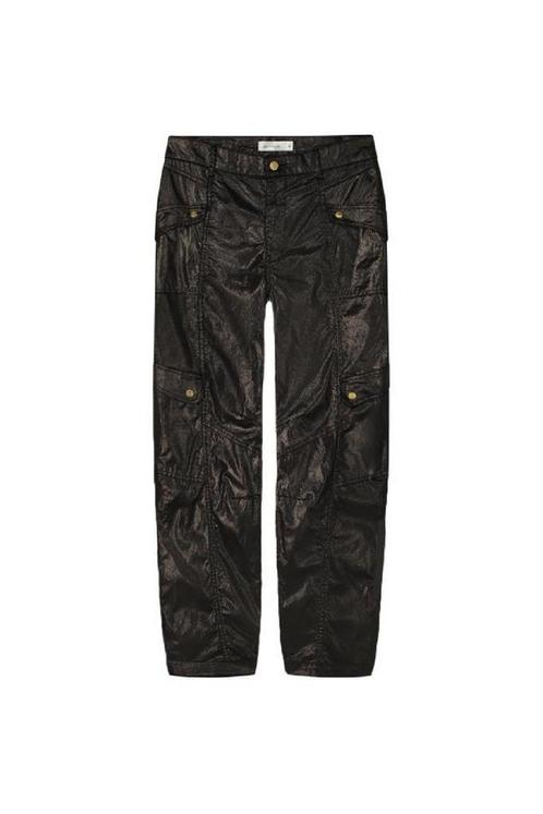 -50% Summum  Summum 4s2724-12146 cargo pants gold foil coate, Kleding | Dames, Broeken en Pantalons, Nieuw, Verzenden