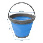 ProPlus Opvouwbare emmer met deksel - 5 liter - rubber -..., Ophalen of Verzenden