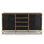 Dressoir Mangohout Fingula 165 cm, Huis en Inrichting, Kasten | Dressoirs, Verzenden, 150 tot 200 cm, Nieuw, Industriële meubels