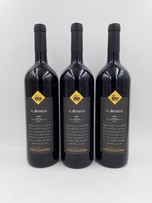 2003 Tenimenti D Alessandro, Il Bosco - Toscane - 3 Magnums, Verzamelen, Wijnen