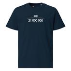 Bitcoin t-shirt - Infinity - 100% Biologisch Katoen, Kleding | Dames, T-shirts, Nieuw, Blauw, Maat 38/40 (M), Store of Value