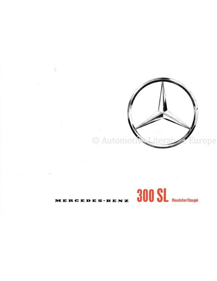 1962 MERCEDES BENZ 300 SL BROCHURE DUITS, Boeken, Auto's | Folders en Tijdschriften