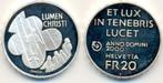 20 Franken Lumen Christi Probe 2000 Schweiz:, Postzegels en Munten, Munten | Europa | Niet-Euromunten, Verzenden
