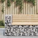 vidaXL Tuinbank schanskorfontwerp 92x71x65,5 cm massief, Tuin en Terras, Verzenden, Nieuw