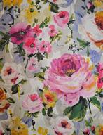 Gebloemd geschilderde stof -300x280cm- Artmaison Floral, Antiek en Kunst