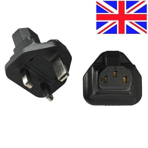 Stroom adapter C13 (v) - Britse (type G) stekker, Doe-het-zelf en Verbouw, Elektra en Kabels, Ophalen of Verzenden
