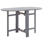 vidaXL Tuintafel 120x70x74 cm massief acaciahout grijs, Tuin en Terras, Verzenden, Nieuw, Hout