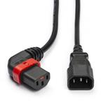 C14 naar C13 kabel | ACT | 2 meter (Rechts, IEC lock), Verzenden, Nieuw