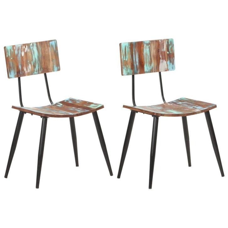 Massief Houten Eetkamerstoelen Set | Retourdeal, Huis en Inrichting, Stoelen, Twee, Overige kleuren, Gebruikt, Ophalen of Verzenden