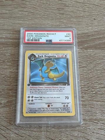 Pokémon - 1 Graded card - Dark Dragonite #22 First edition - beschikbaar voor biedingen
