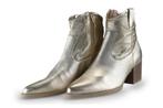 Linea Zeta Cowboy laarzen in maat 38 Goud | 10% extra, Kleding | Dames, Overige kleuren, Verzenden, Zo goed als nieuw, Linea Zeta