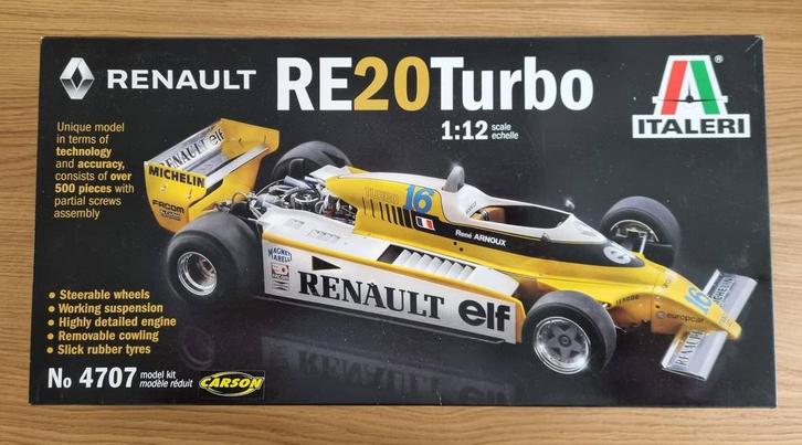Italeri 4707 Renault RE20 Turbo 1:12, Hobby en Vrije tijd, Modelbouw | Auto's en Voertuigen, Italeri, Verzenden