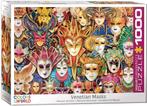 Venetian Masks Puzzel (1000 stukjes) | Eurographics -, Hobby en Vrije tijd, Denksport en Puzzels, Verzenden, Nieuw