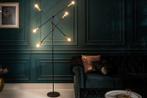 Elegante vloerlamp VARIATION 193cm zwart goud met zes, Huis en Inrichting, Lampen | Vloerlampen, Nieuw, Ophalen of Verzenden