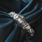 Zilveren Buddha to Buddha armband; Kadek | 22 cm, Ophalen of Verzenden, Gebruikt, Overige kleuren, Zilver