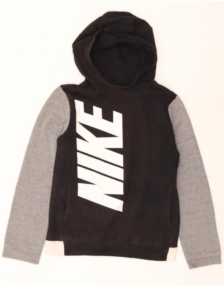 NIKE Boys Graphic Hoodie Jumper 12-13 Years Large Black, Kleding | Heren, Truien en Vesten, Verzenden