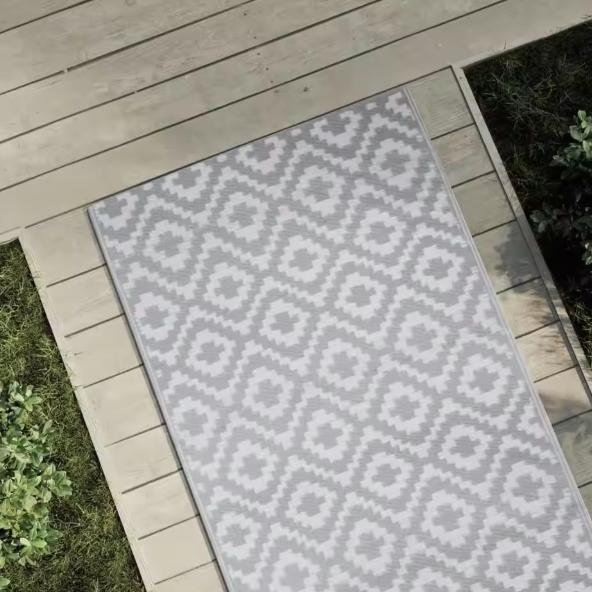 Weerbestendig Grijs Buitentapijt 80x250cm voor Tuin Balkon, Huis en Inrichting, Stoffering | Tapijten en Kleden, Nieuw, Verzenden