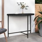 vidaXL Tuintafel 100x50x75 cm poly rattan zwart, Verzenden, Nieuw