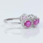 Eeuwigheidsring - 14 karaat Witgoud - 1.86ct. tw. Robijn -, Sieraden, Tassen en Uiterlijk, Antieke sieraden