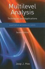 Multilevel Analysis 2nd 9781848728462 Joop Hox, Boeken, Verzenden, Gelezen, Joop Hox