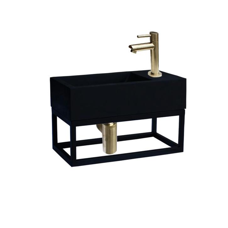 Sani Royal Fontein Frame Mat Zwart Quartz Goud, Tuin en Terras, Waterpartijen en Fonteinen