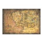 Poster Lord of the Rings Map of Middle Earth 91,5x61cm, Verzenden, Nieuw, A1 t/m A3