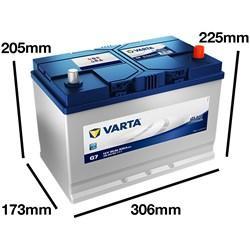 Varta Blue Dynamic G7 accu 12V 95Ah 306x173x205x225, Auto-onderdelen, Accu's en Toebehoren, Verzenden
