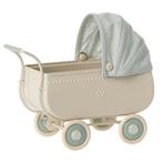 Maileg - Vintage Kinderwagen Blauw, Nieuw