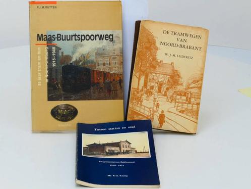 Set 3 boeken: De tramwegen v Noordbrabant / De Gemeentetr..., Verzamelen, Spoorwegen en Tramwegen, Gebruikt, Ophalen of Verzenden