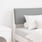 vidaXL Gestoffeerd hoofdbord Lichtgrijs 80 cm Massief, Verzenden, Nieuw, Wit, Hout