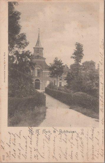 ACHTHUIZEN - R. K. Kerk, Verzamelen, Ansichtkaarten | Nederland, Verzenden
