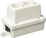 ABB Dubbele Schuko Stopcontact Met GST18 Voeding Einddoos, Verzenden, Nieuw, Overige typen