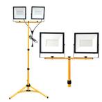 Dubbele LED Bouwlamp 2x 100W op statief, Ophalen of Verzenden, Nieuw, 50 tot 200 watt, Lamp met armatuur