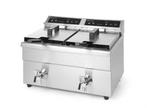 Inductie friteuse Kitchen Line - 8+8 liter, Verzenden, Nieuw in verpakking