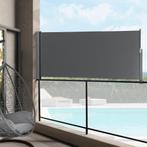 Uittrekbare windscherm oprolbare terrasscherm 1,4x3 m grijs, Verzenden, Nieuw