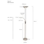 Mexlite vloerlamp Biron 7500ST Nieuw, Huis en Inrichting, Lampen | Vloerlampen, Klassiek, Nieuw, Ophalen of Verzenden, Metaal