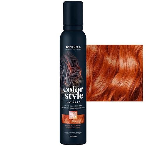 Indola  Color Style Mousse  Copper  200 ml, Sieraden, Tassen en Uiterlijk, Uiterlijk | Haarverzorging, Nieuw, Verzenden