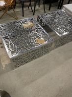 Aluminium Salontafel – Lichtgewicht Stijlvol (nieuw), Ophalen, Minder dan 45 cm, Metaal of Aluminium, Vierkant