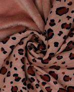 Tricot Fleece Combinatie Panter Roze, Nieuw, Roze