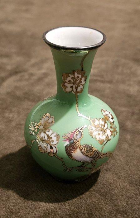 Vaas - Porselein, Verzilverd - Vaasje zilveroxide, Antiek en Kunst, Antiek | Glas en Kristal