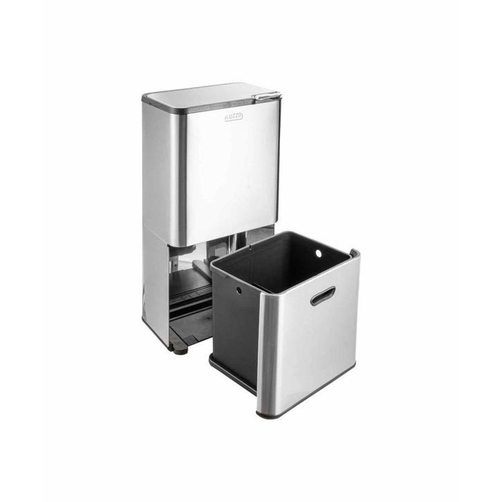 4goodz Luzzo Kansas push prullenbak afvalscheiding 4 vakken, Huis en Inrichting, Woonaccessoires | Prullenbakken, Nieuw, Verzenden