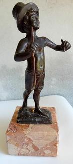 Parente - sculptuur, Il giovinetto - 28 cm - Brons, Antiek en Kunst