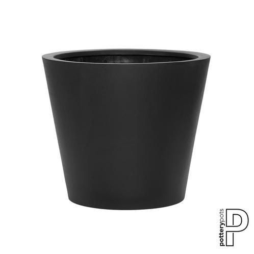 Plantenbak Bucket - Zwart Ø58 x (H)50 cm - Ø50 x (H)40 cm, Tuin en Terras, Planten | Tuinplanten, Ophalen of Verzenden