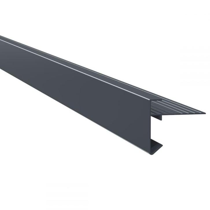 Daktrim antraciet 45x45mm RAL 7016, 250cm, Doe-het-zelf en Verbouw, Dakpannen en Dakbedekking, Nieuw, Ophalen of Verzenden