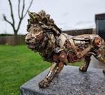Beeld, Steampunk Lion - New - 20 cm - Hars, Antiek en Kunst