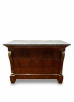 Commode - Mahonie, Marmer, Verguld brons