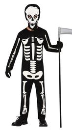 Skelet Halloween Kostuum Kind zwart-wit, Verzenden, Nieuw