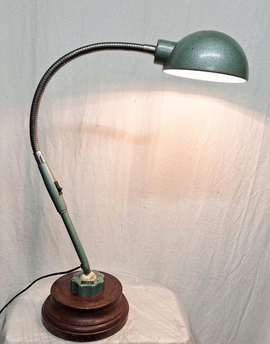 Adher - Bureaulamp - Aluminium & Staal - Zwanenhals met, Antiek en Kunst, Antiek | Wandborden en Tegels