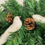 Ruhhy Kerstboomhangers - Vogels 2 Stuks - Elegante Witte..., Diversen, Kerst, Ophalen of Verzenden, Nieuw