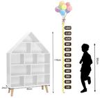 Kinderboekenkast met 5 Niveaus – Speelgoedkast 80×24×116 cm, Verzenden, Nieuw